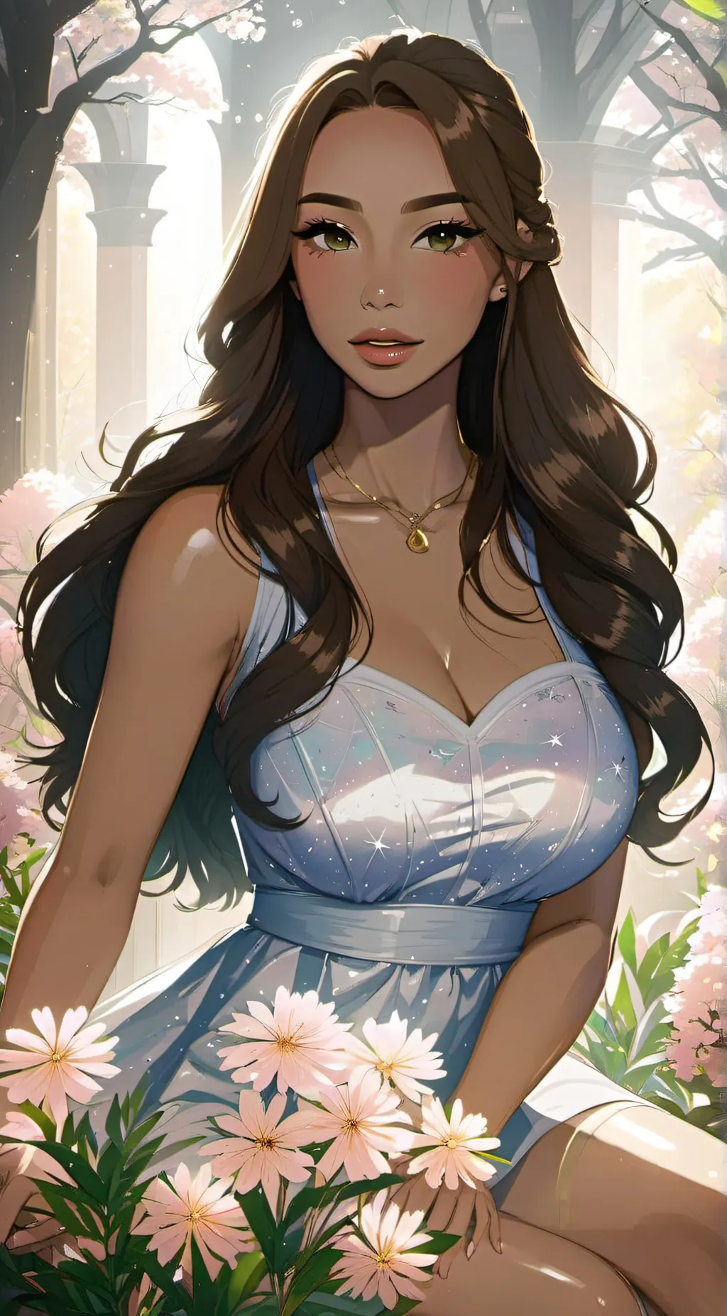 ai character: Lucky  background