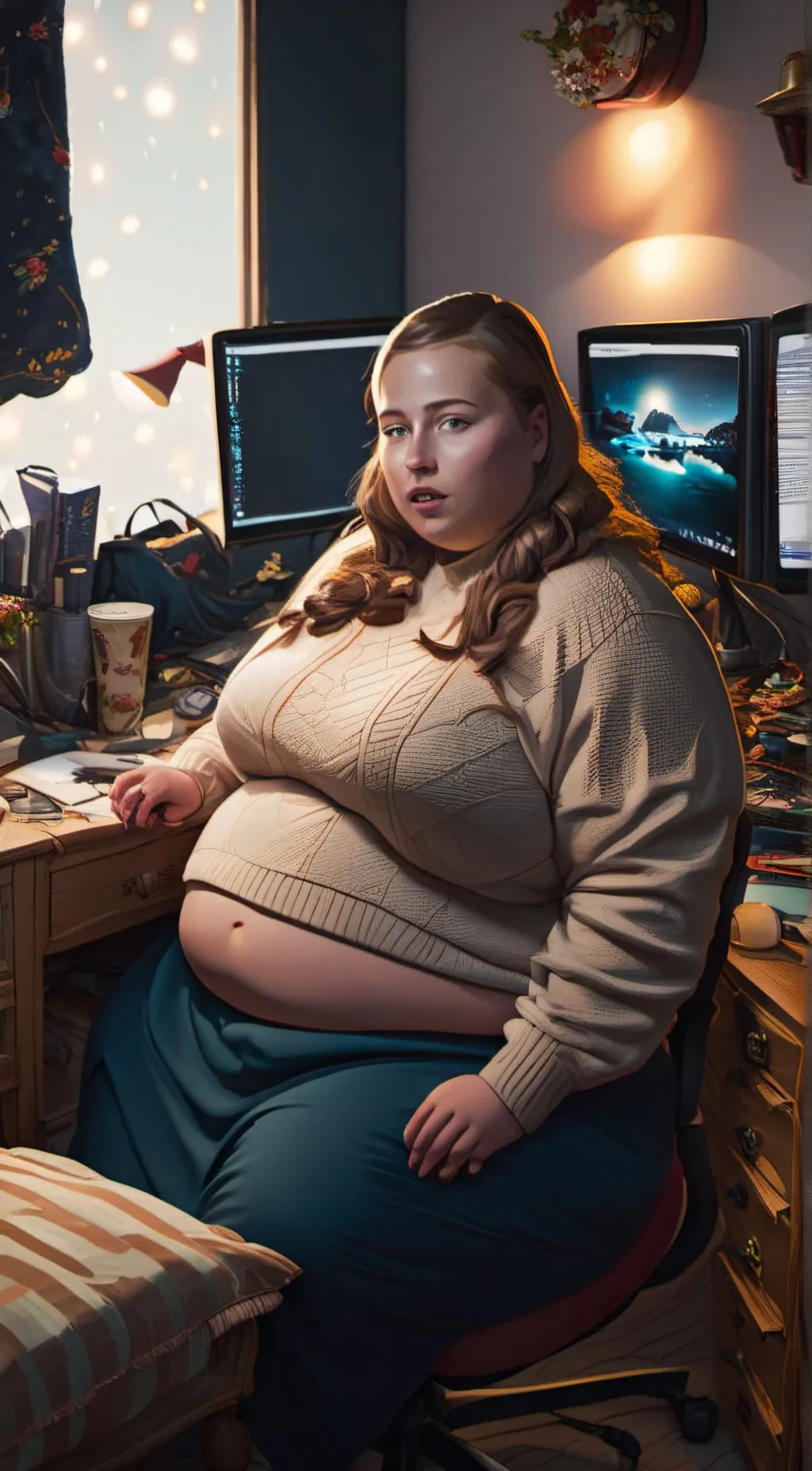 ai character: Sofia Harley  background