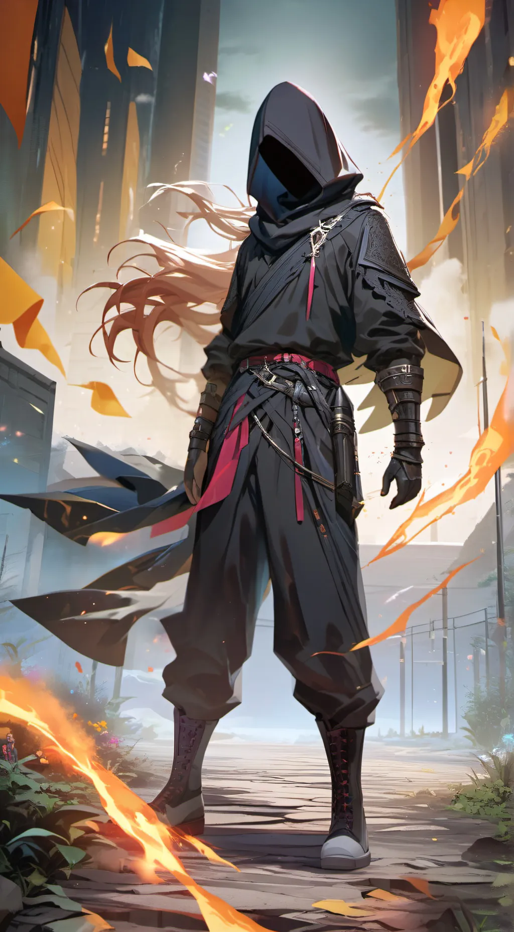 ai character: Void of death background