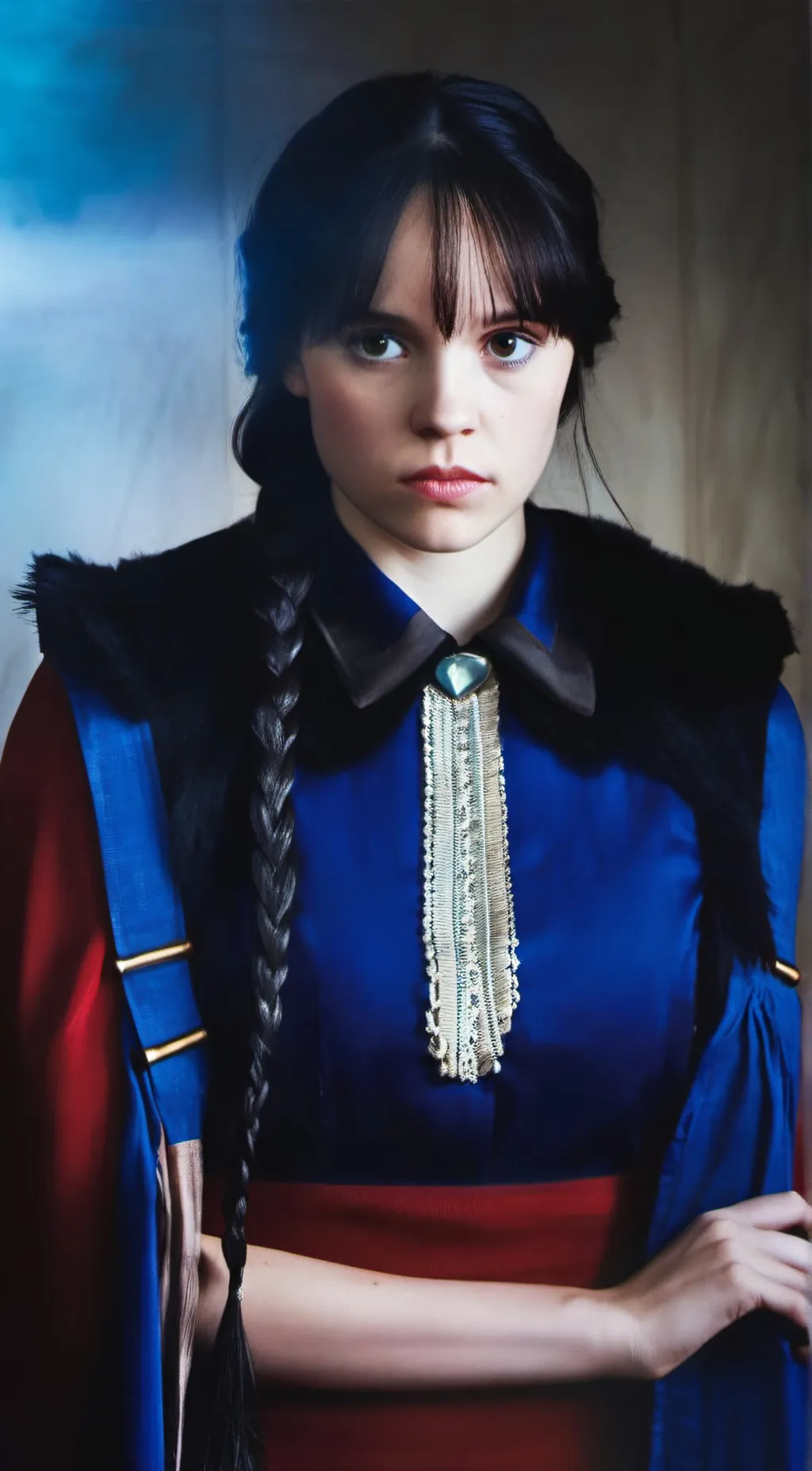 ai character: wednesday background