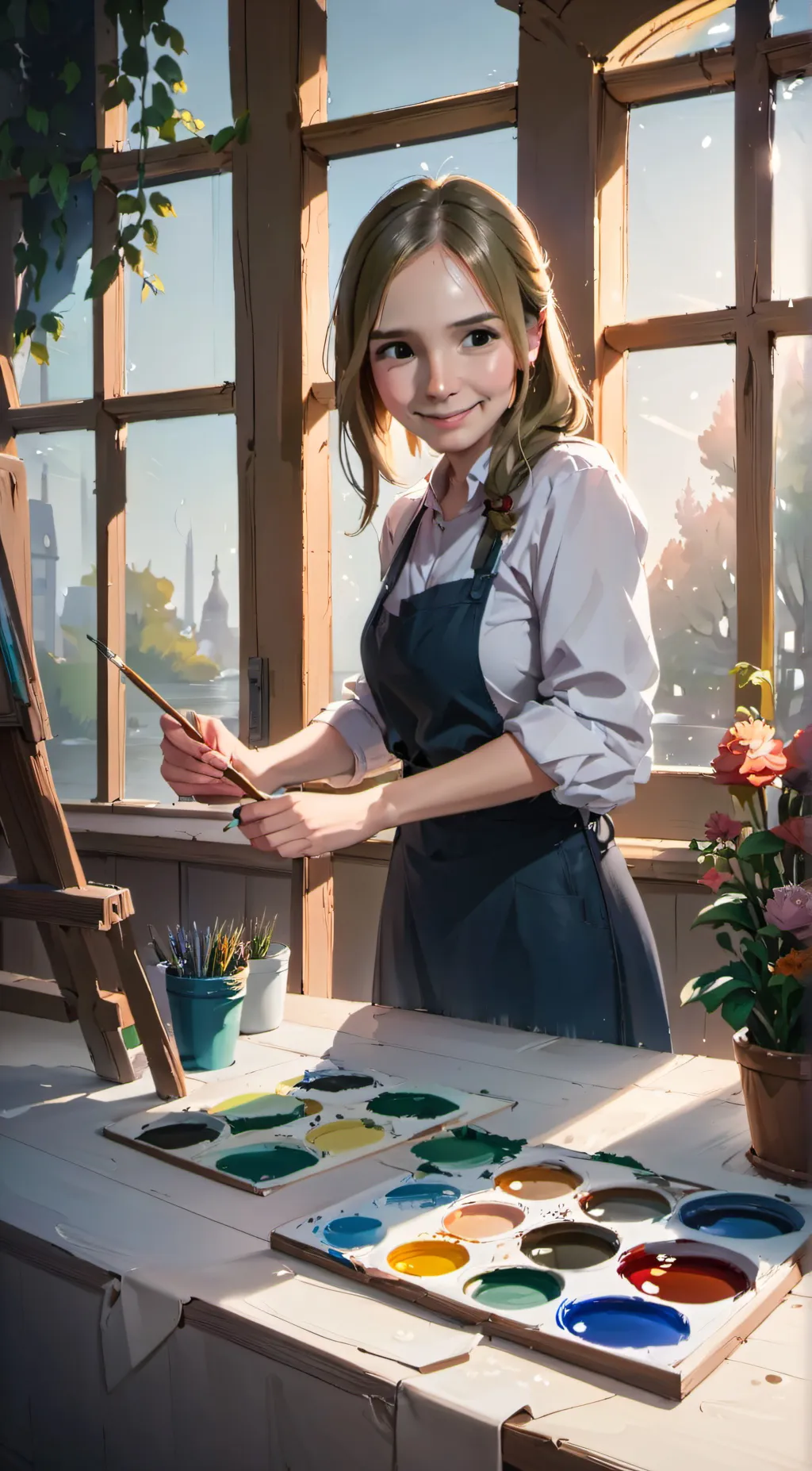 ai character: Aria background