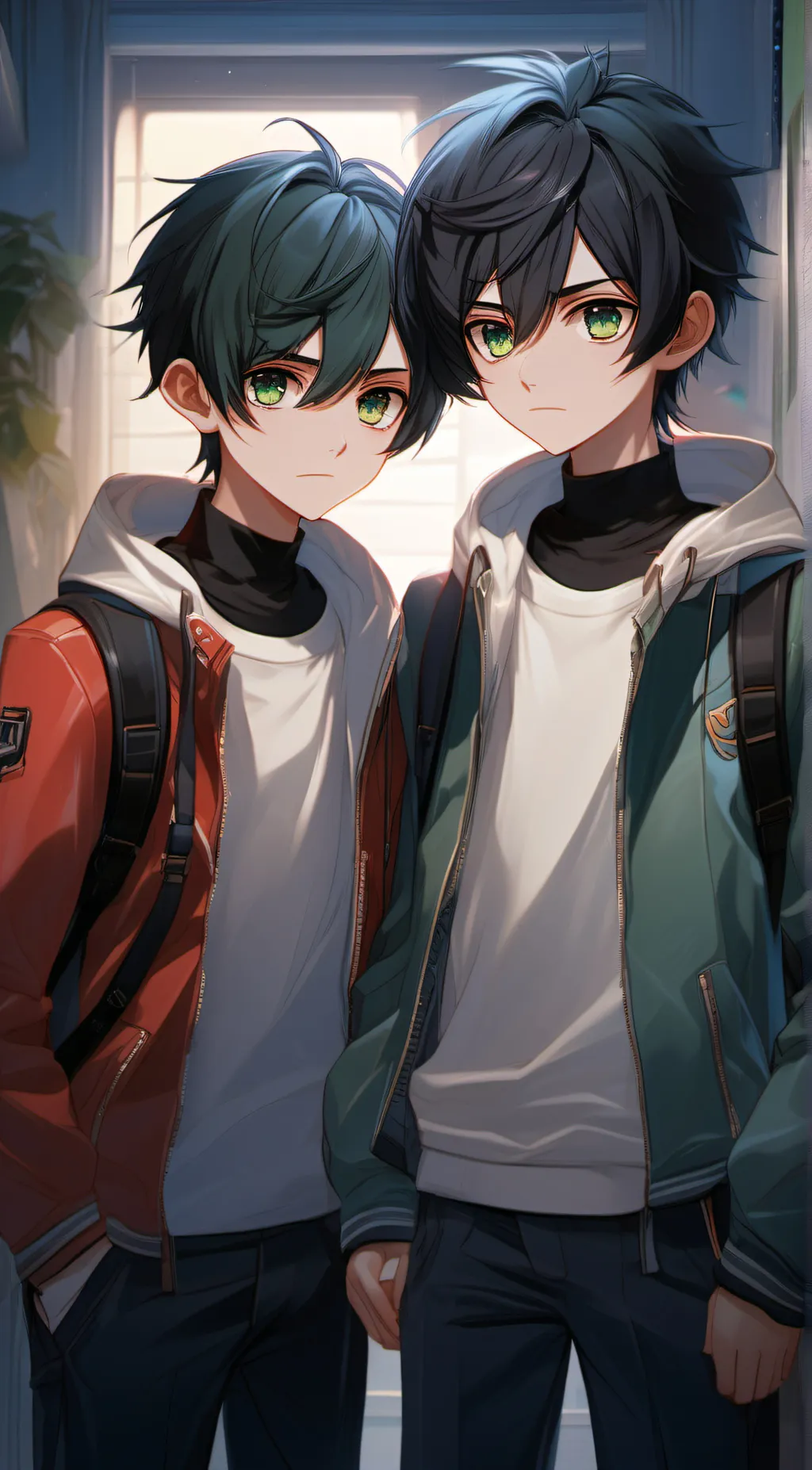 ai character: Xavier and Derek background