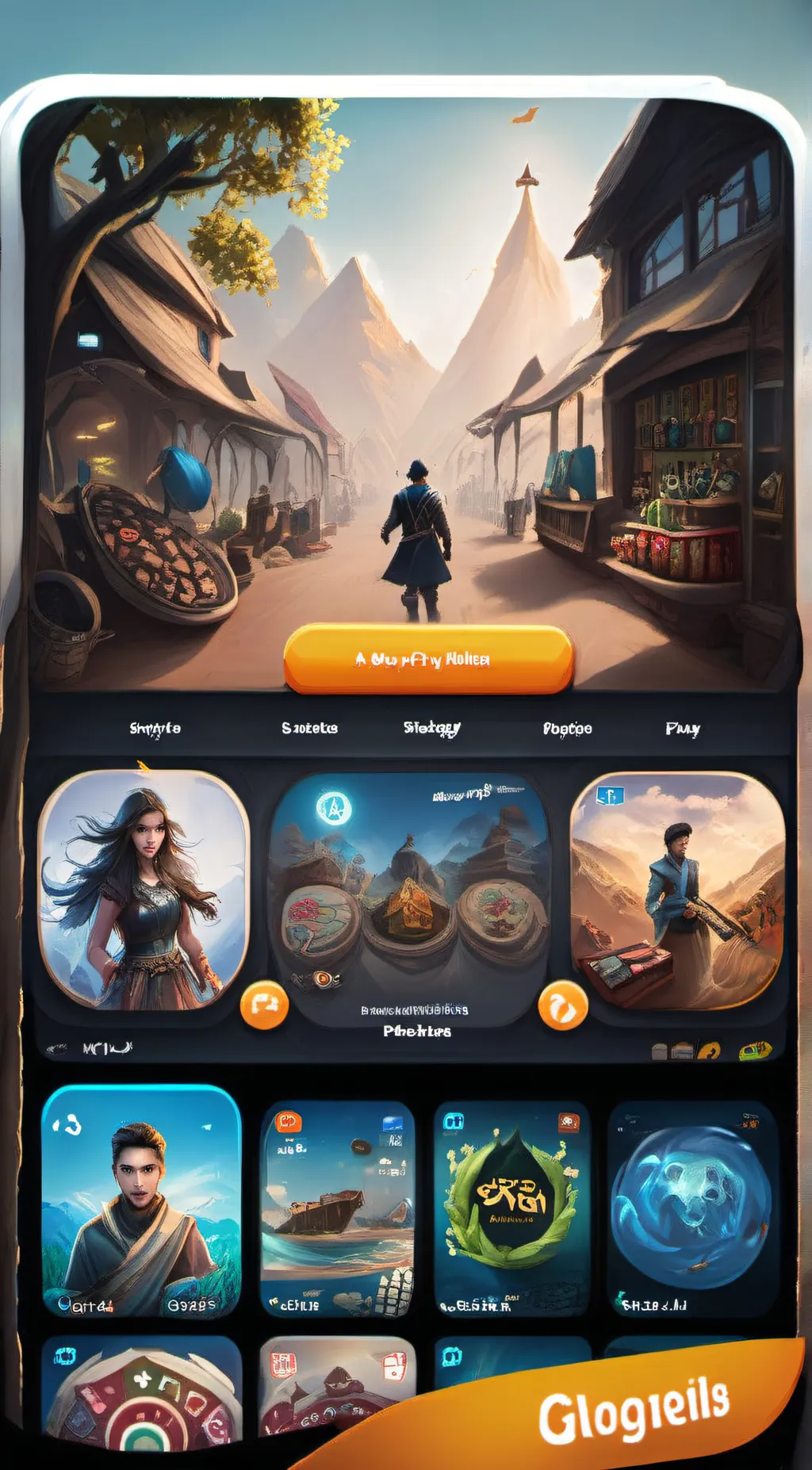 ai character: Play Store background