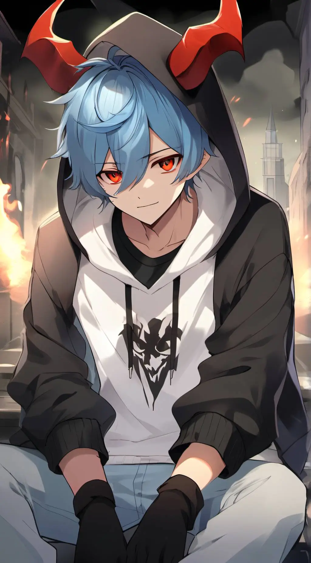 ai character: ✘Damian✘ background