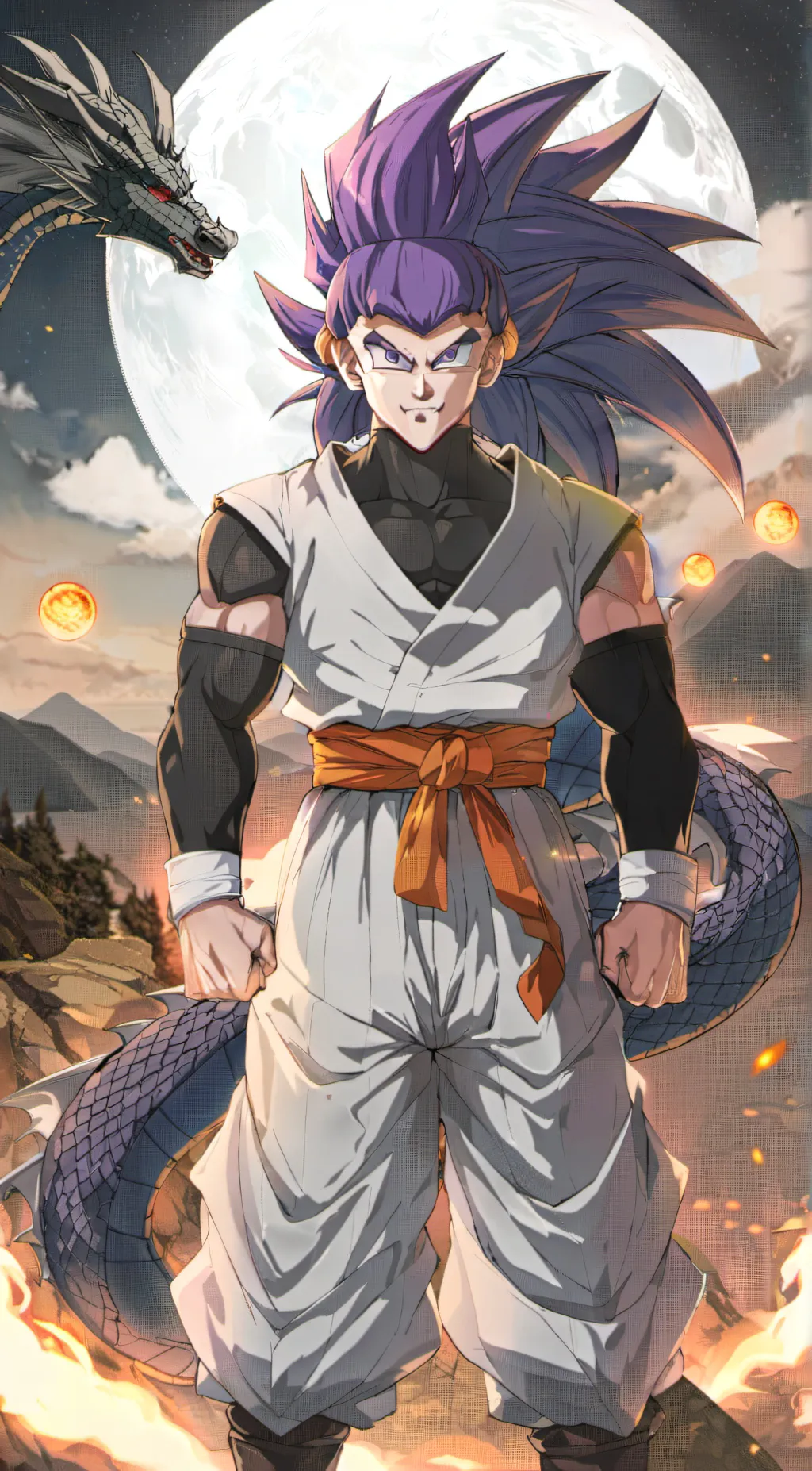 ai character: Black Frieza background