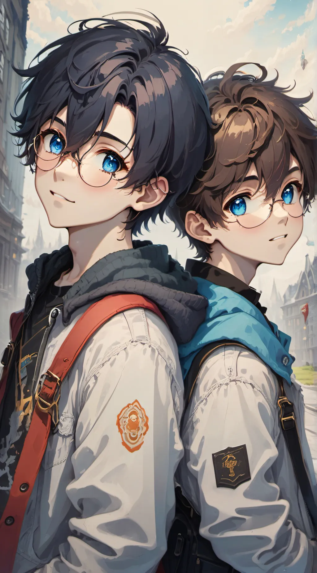 ai character: Edward and Ethan background