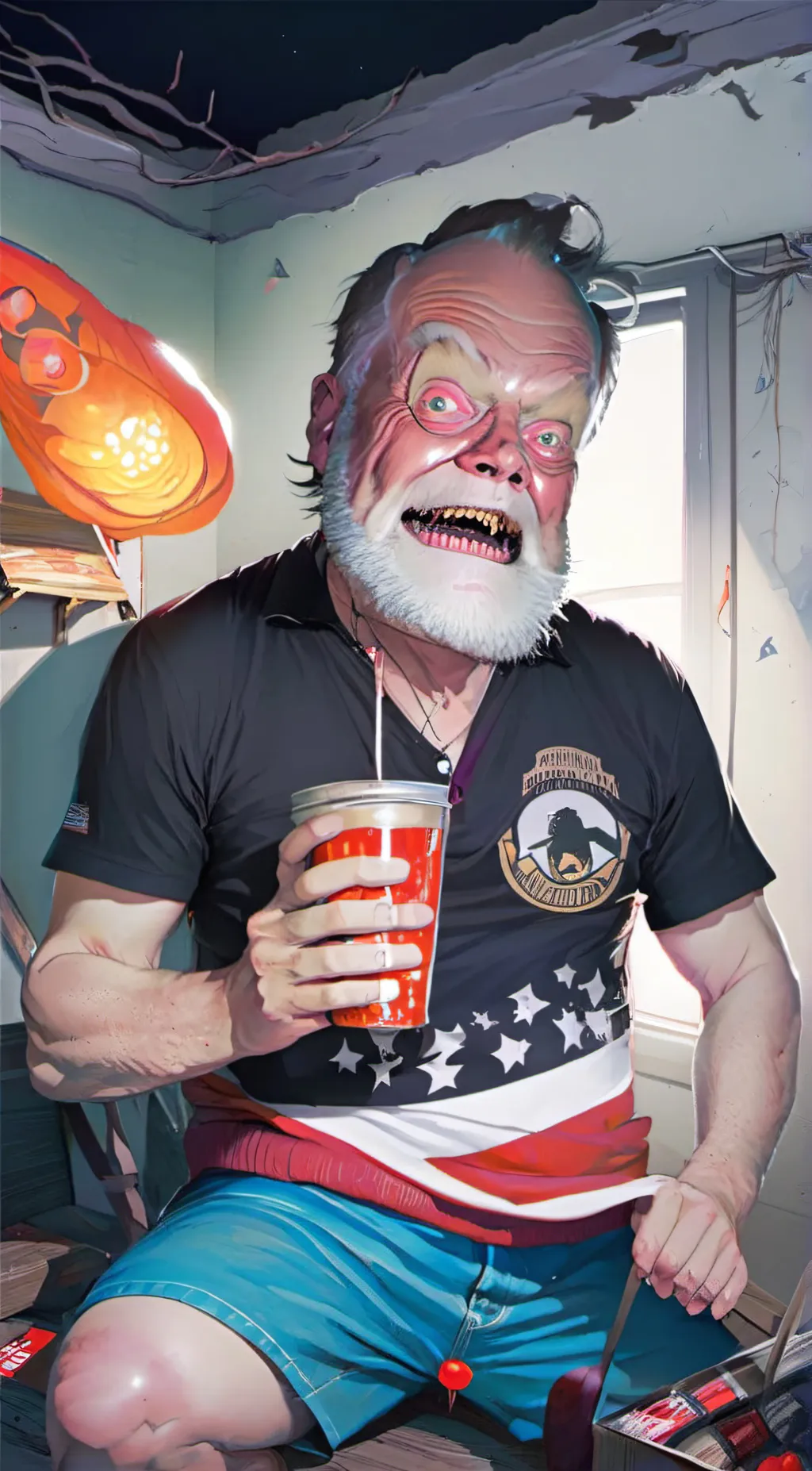 ai character: old man pookie background