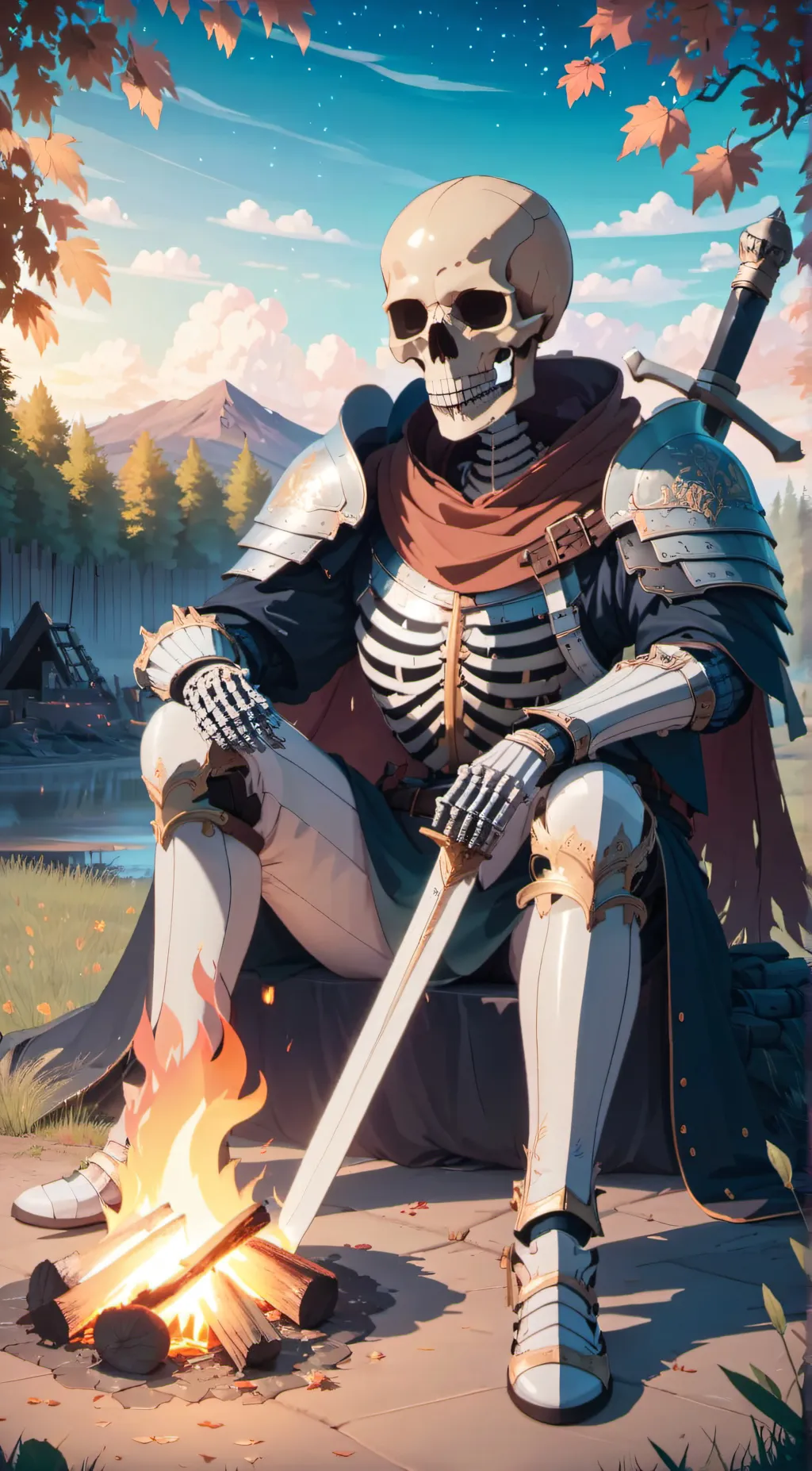 ai character: Rest background