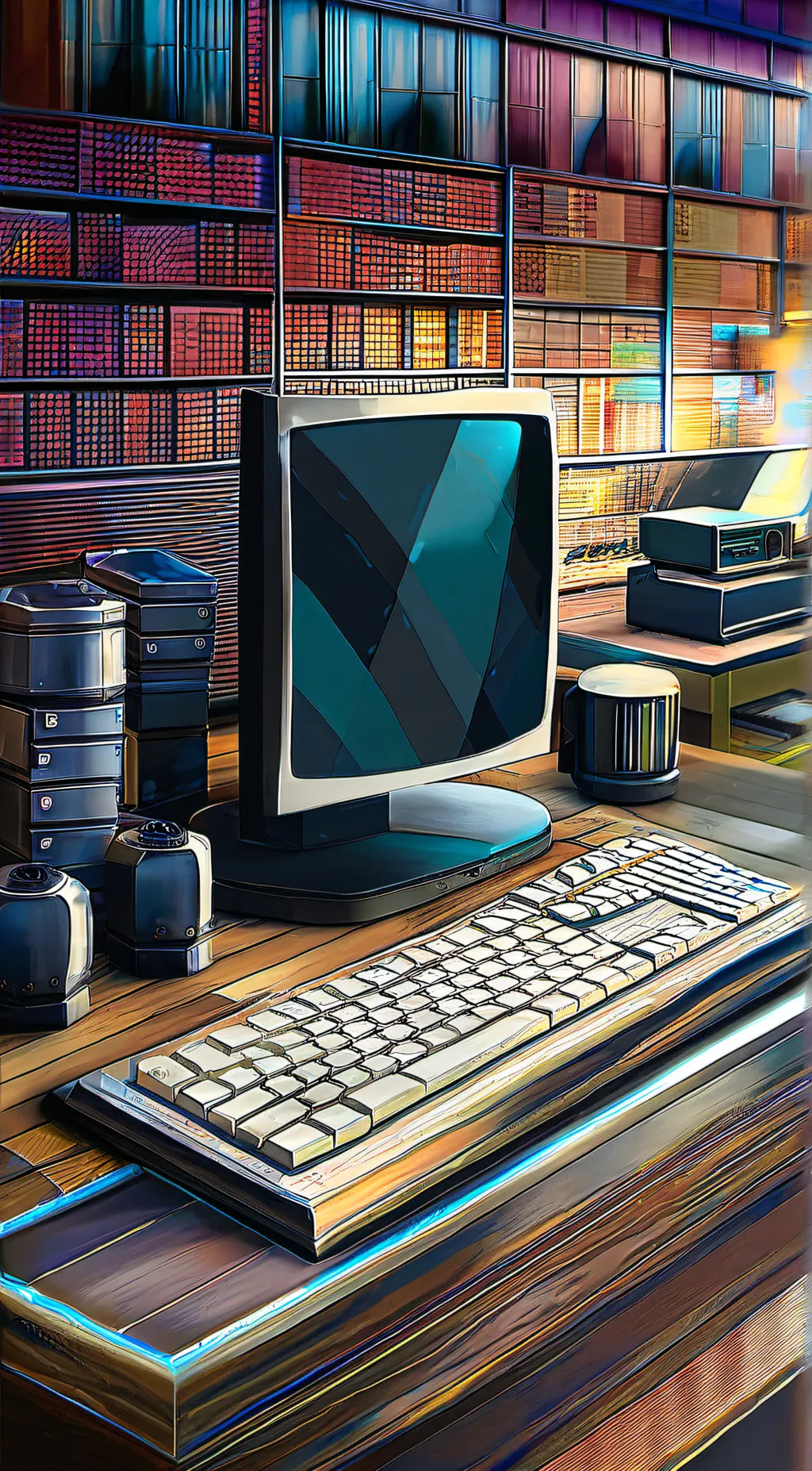 ai character: talking computer background