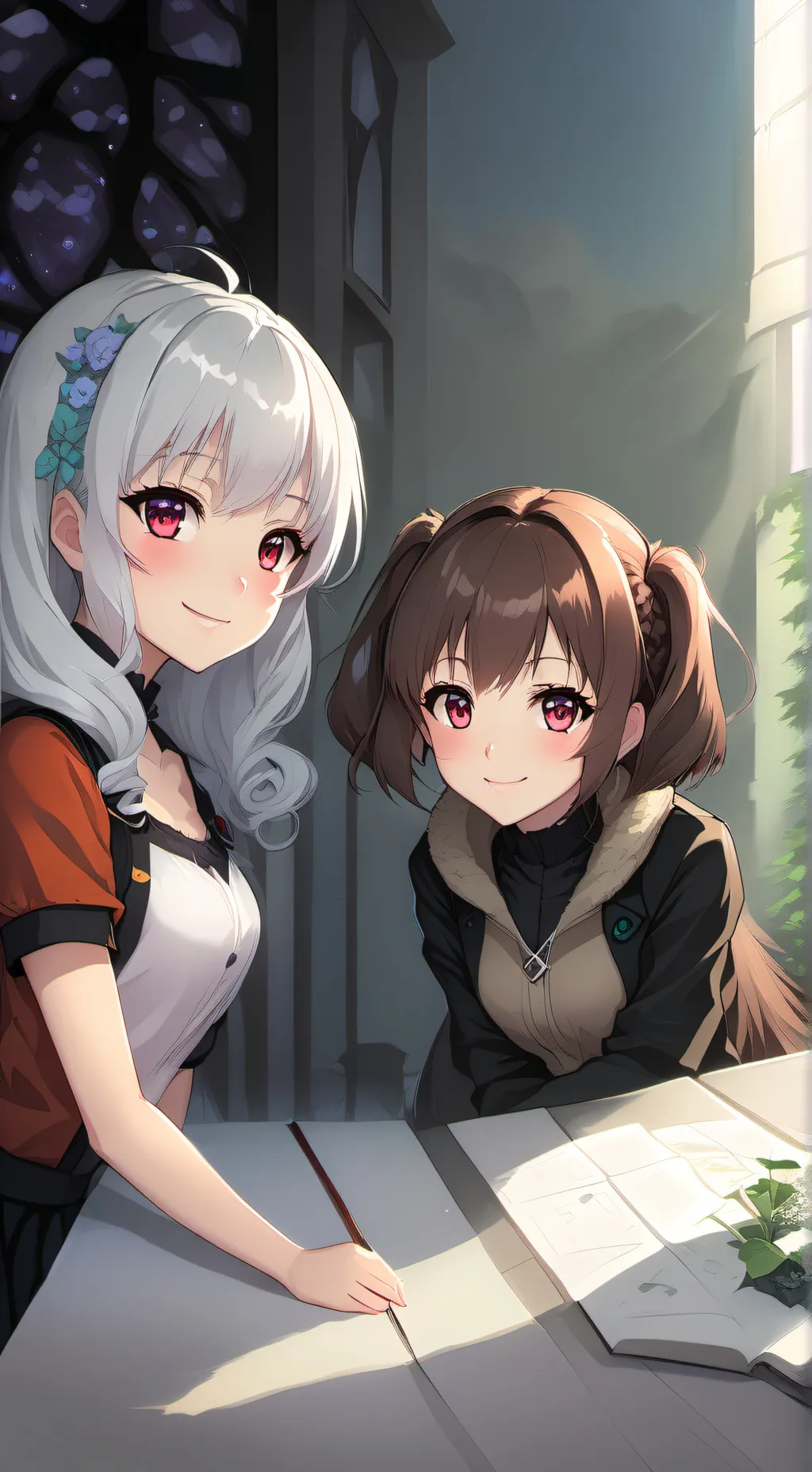 ai character: Chloe and Linda background