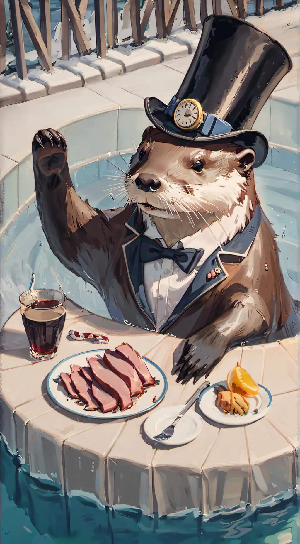 ai character: otterton background