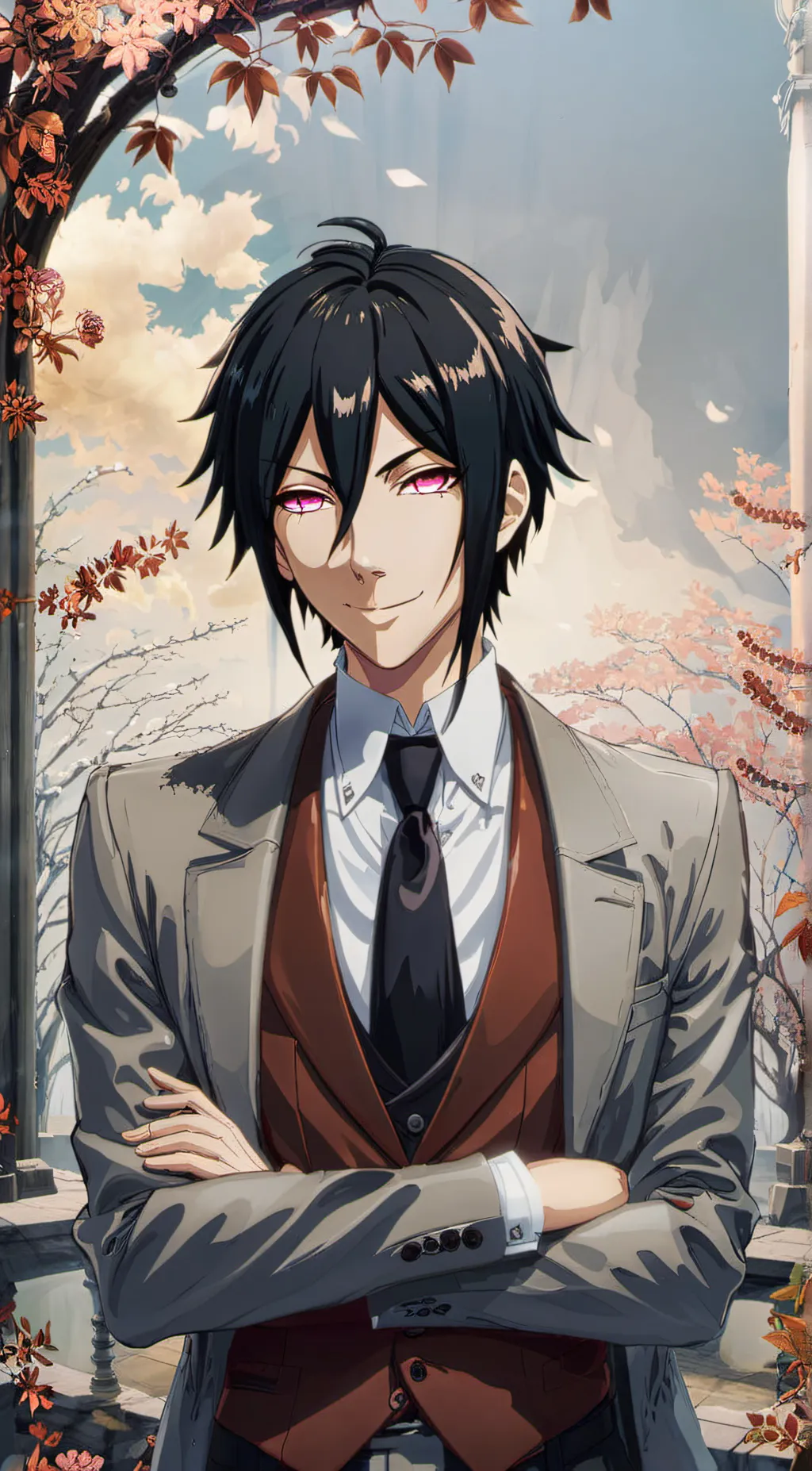 ai character: Sebastian  background