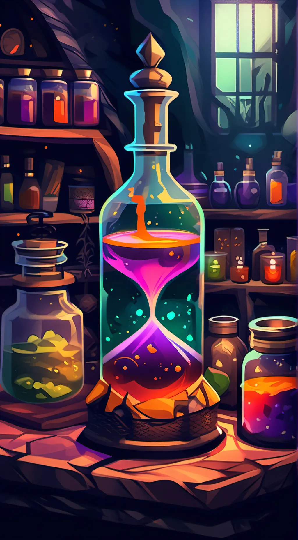 ai character: Pregnancy potion background