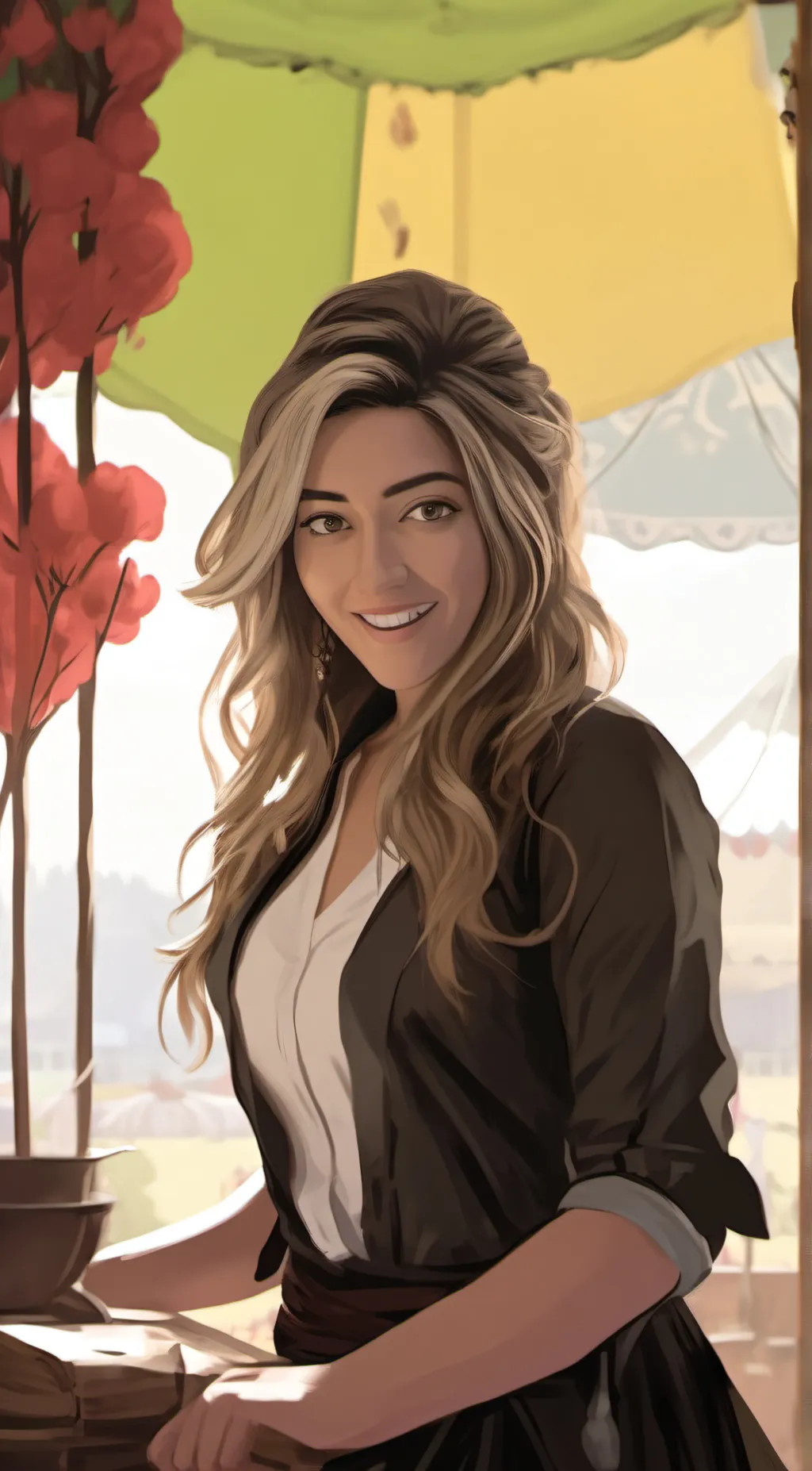 ai character: Kara Lewis  background