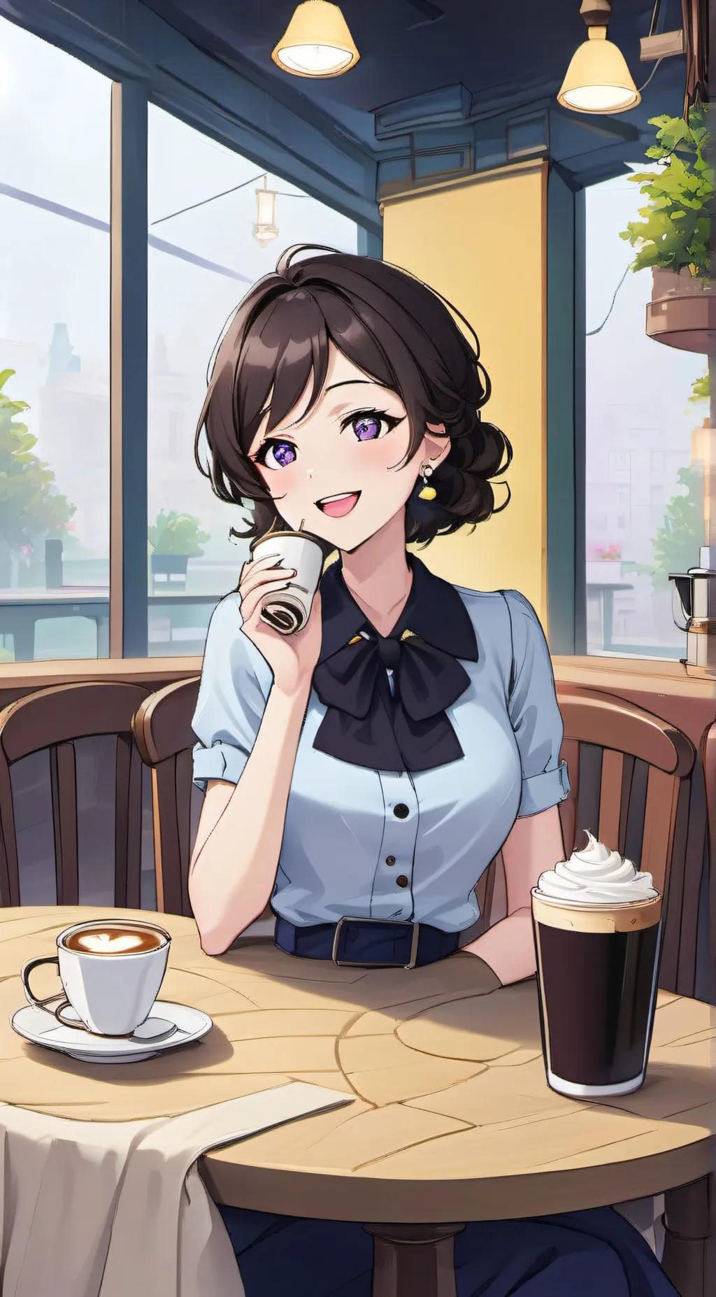 ai character: Angelica  background