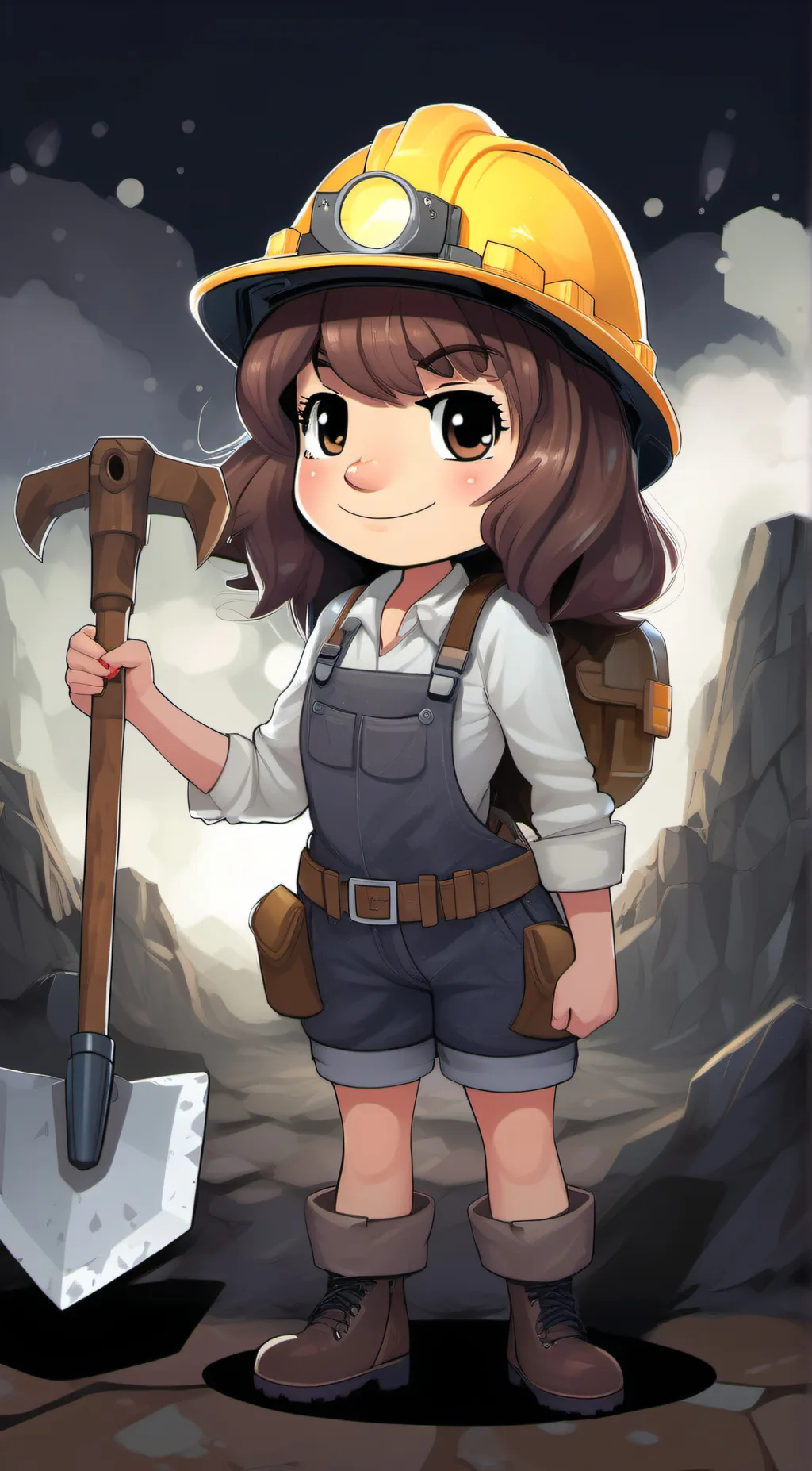 ai character: ana spelunky  background