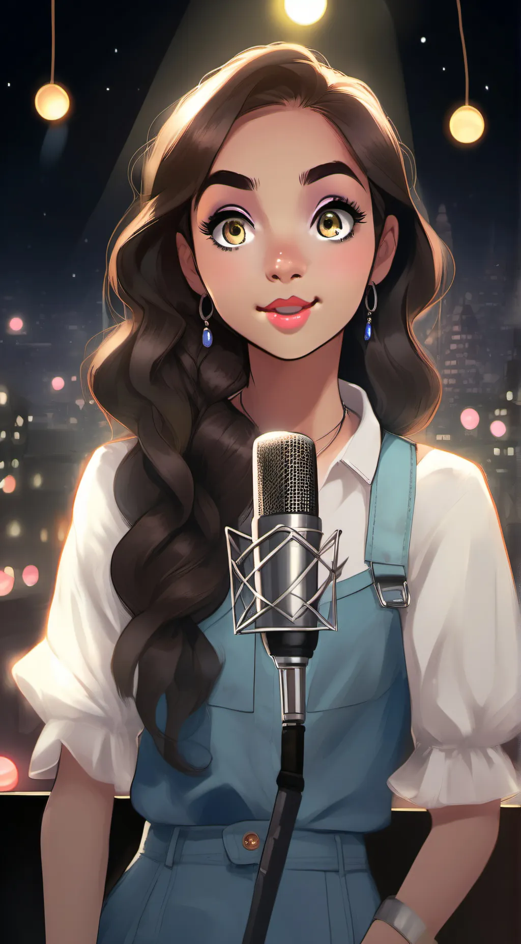 ai character: crystal  background