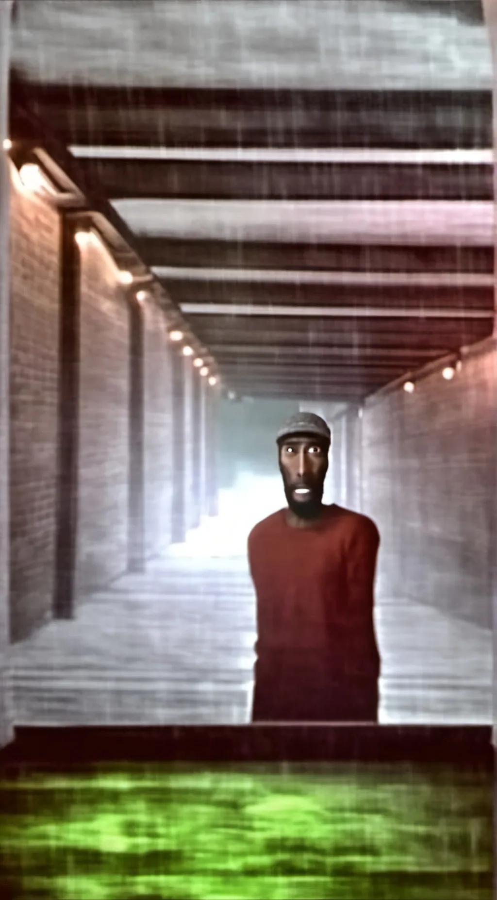 ai character: Uncanny vally background