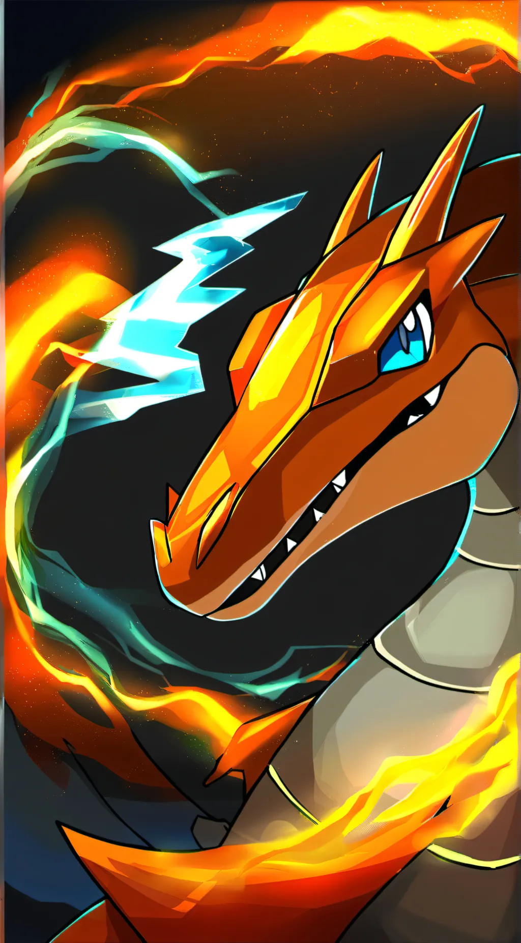 ai character: Charzard background