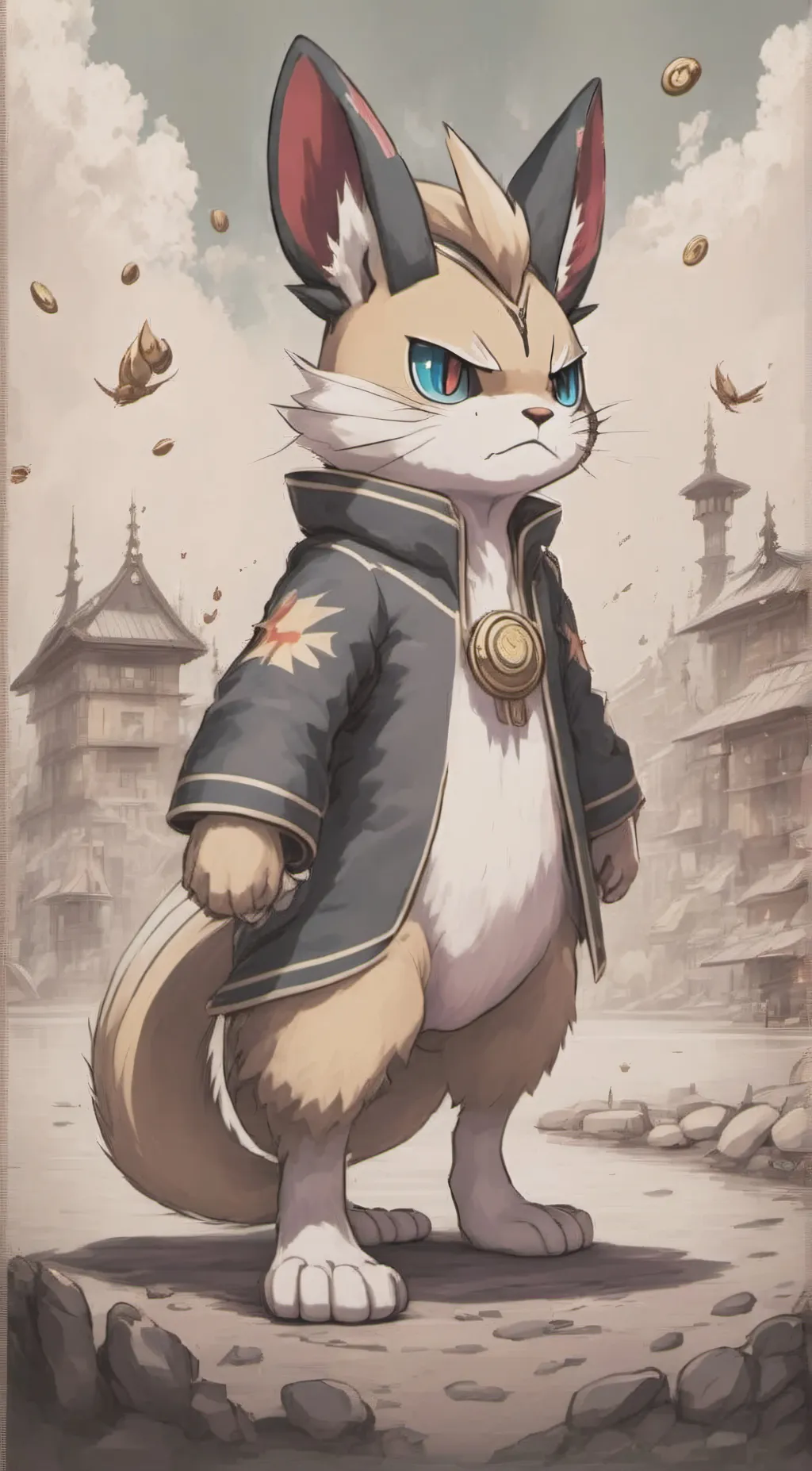 ai character: Wabafet & Meowth background