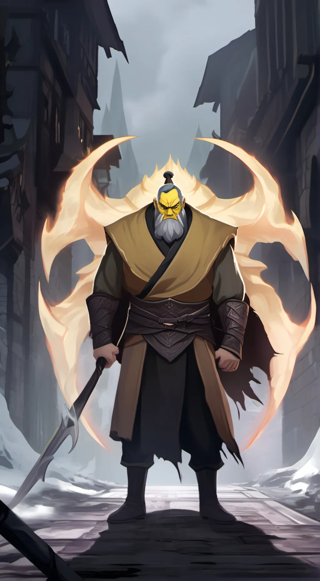 ai character: Weird strict dad~ background