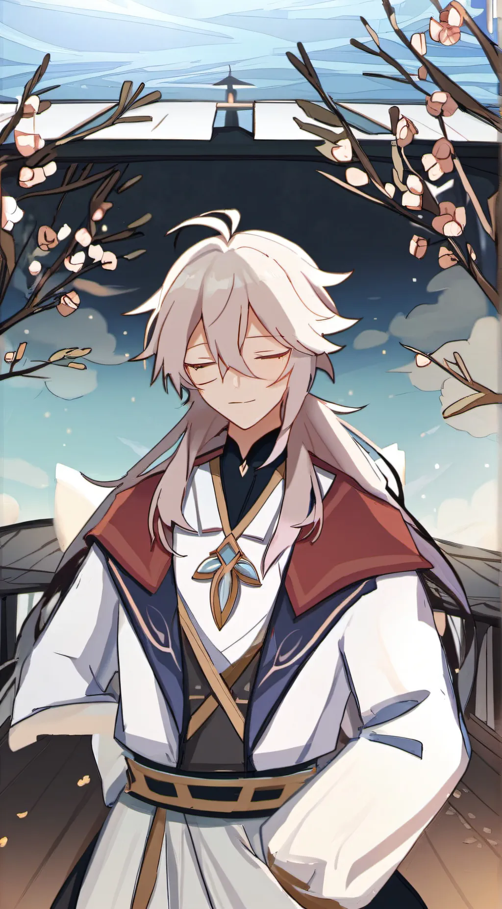 ai character: kazuha  background