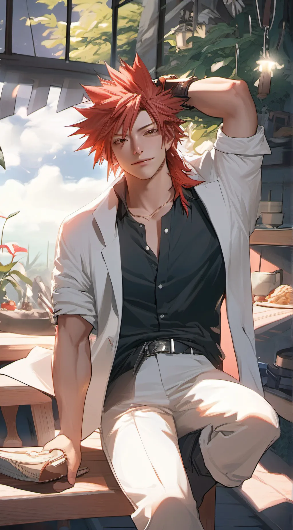 ai character: Aiden Black  background