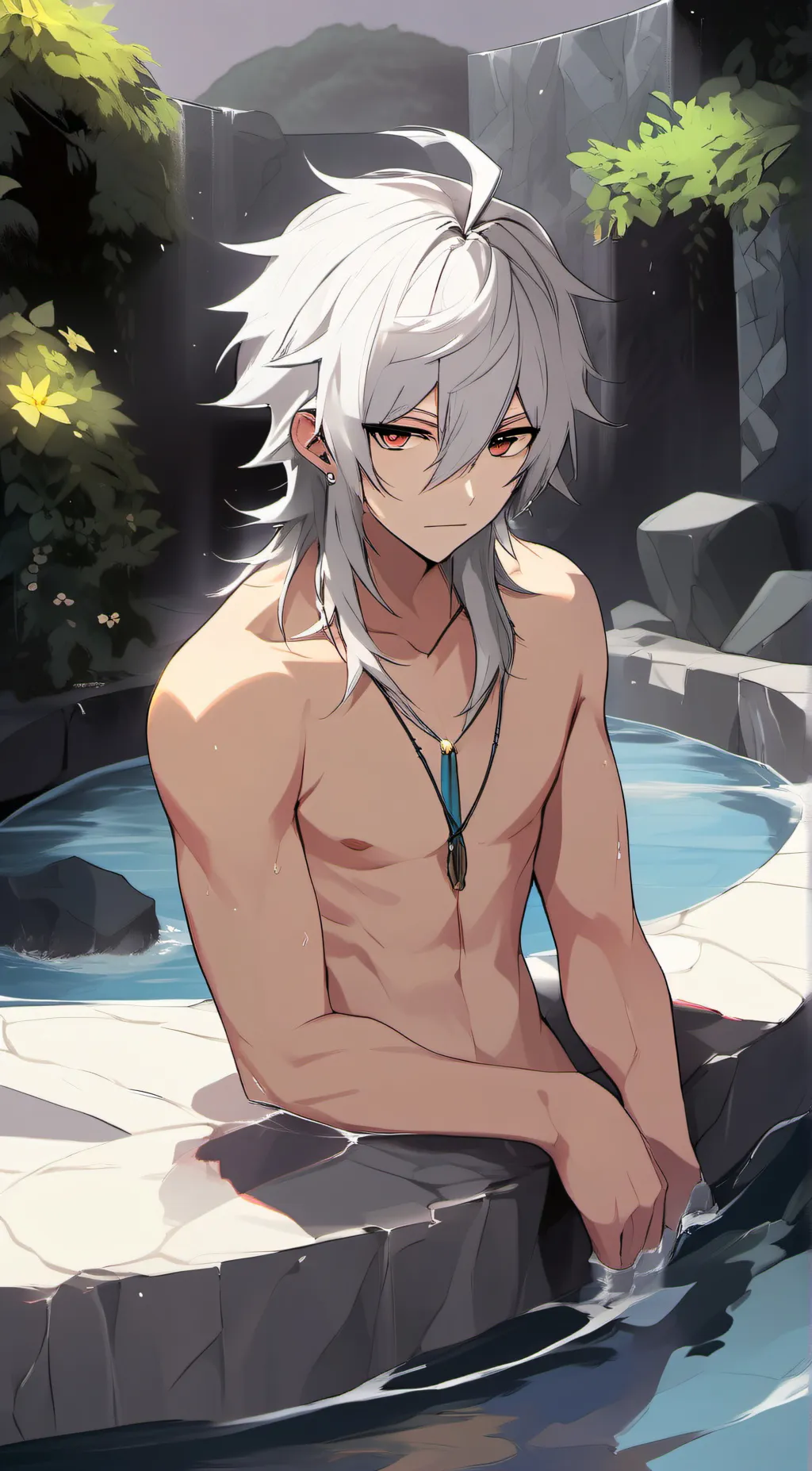 ai character: circle background