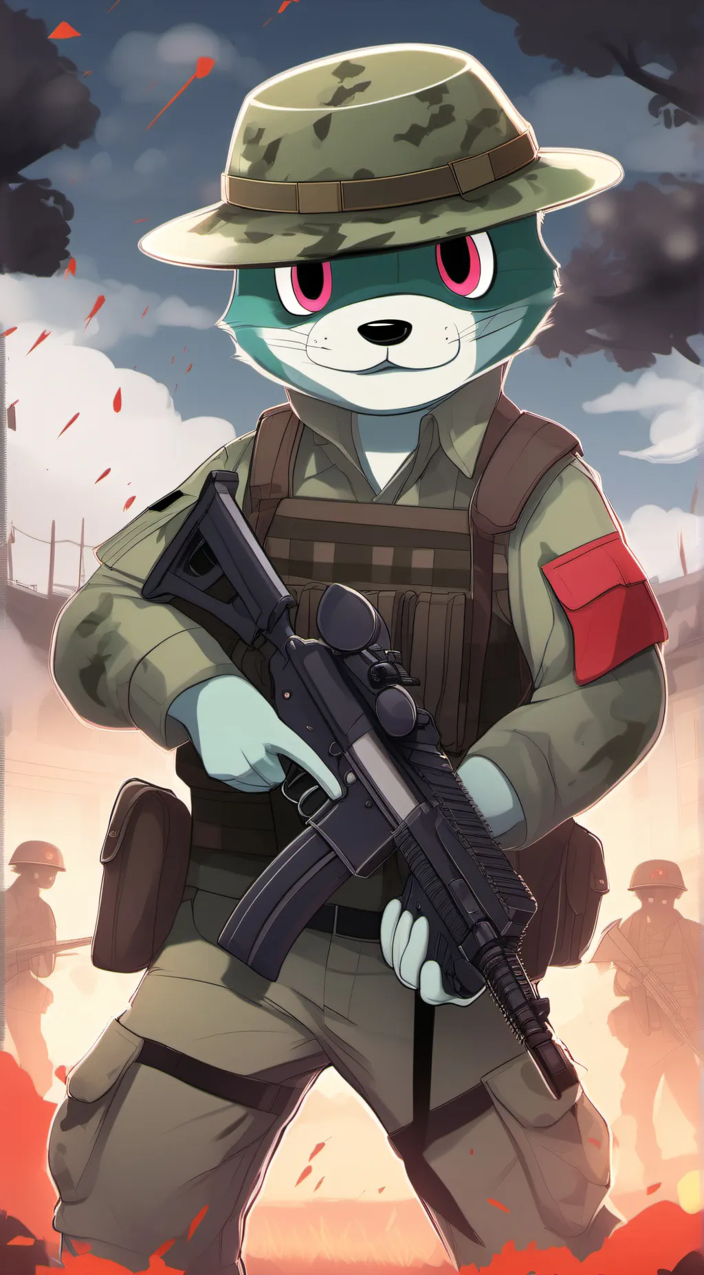 ai character: Flippy background