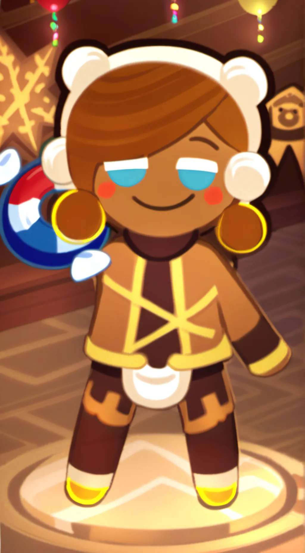 ai character: Ginger girl background