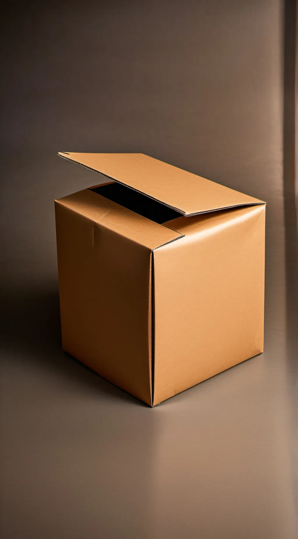 ai character: Cardboard Box background