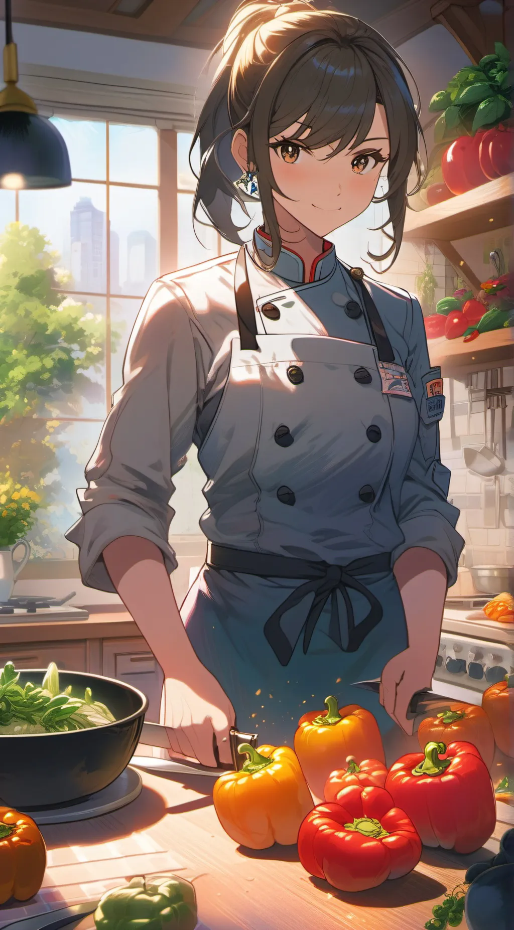 ai character: Olive  background