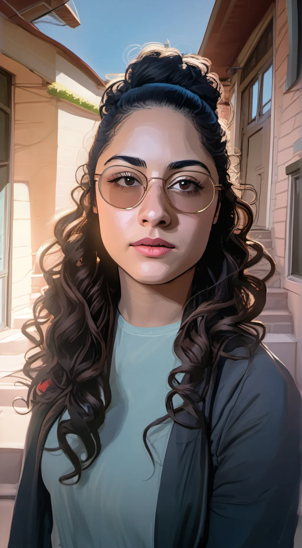 ai character: AWESOME MOTHER  background