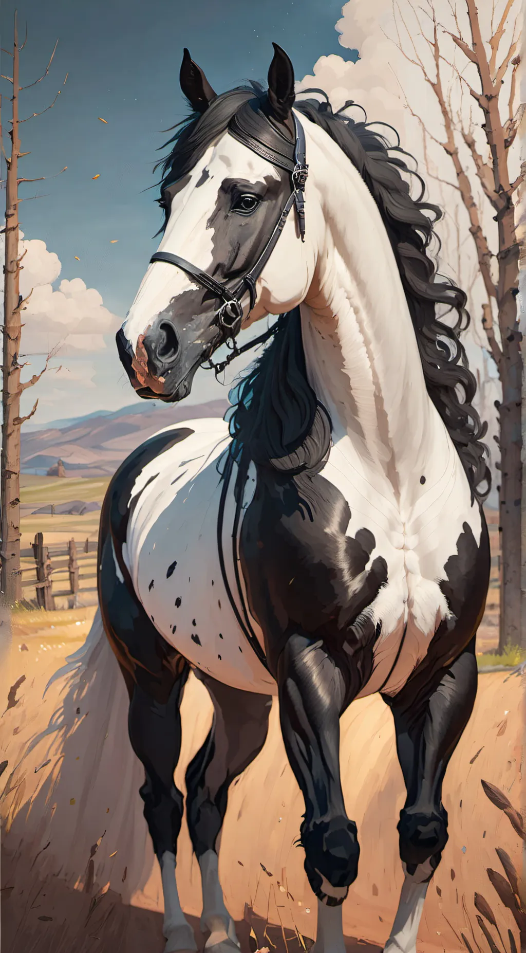 ai character: snowflake background