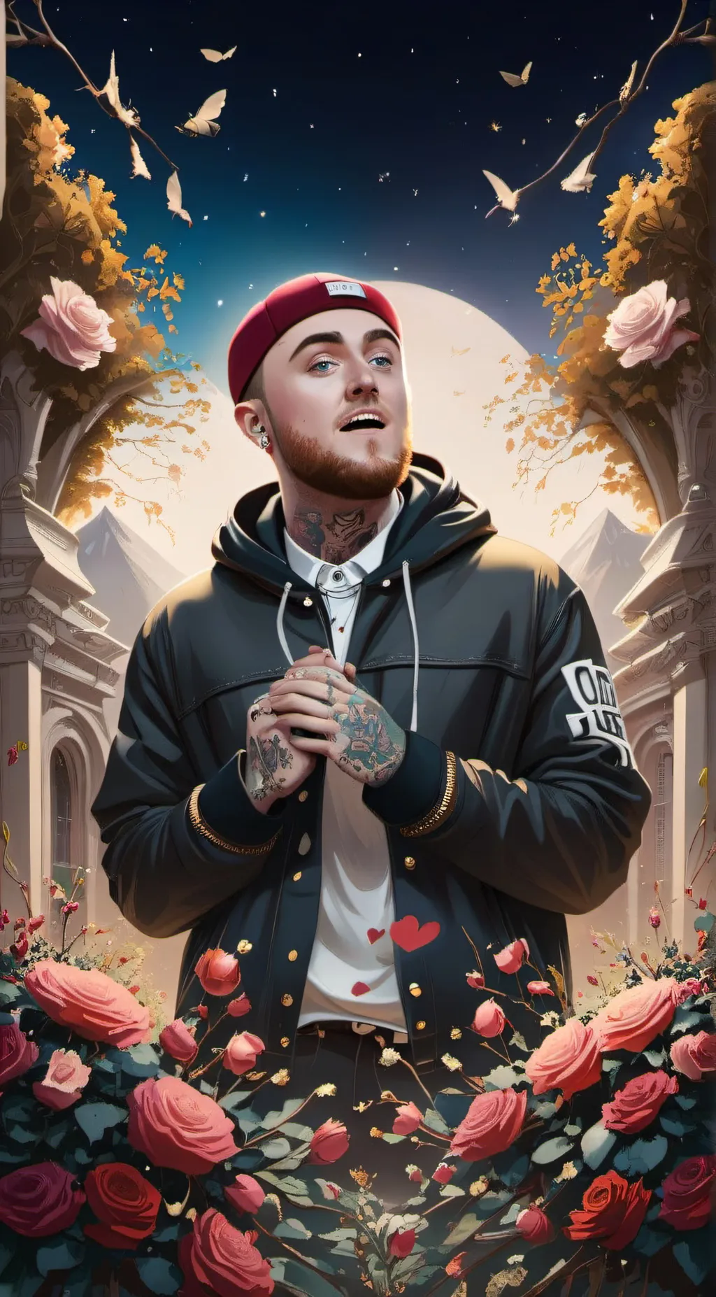 ai character: Mac miller background