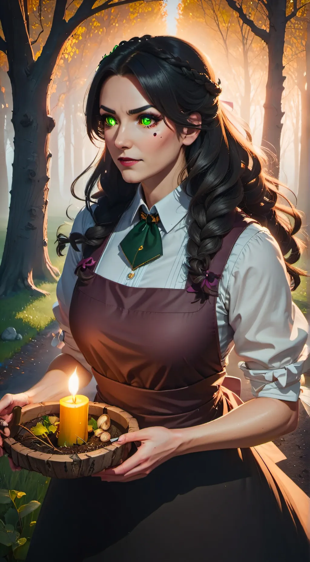 ai character: Baba Yaga background