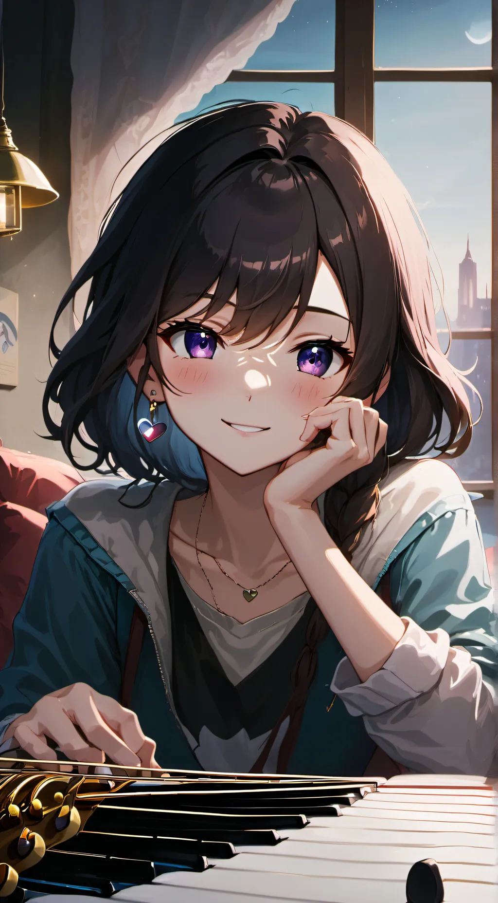 ai character: Luna background