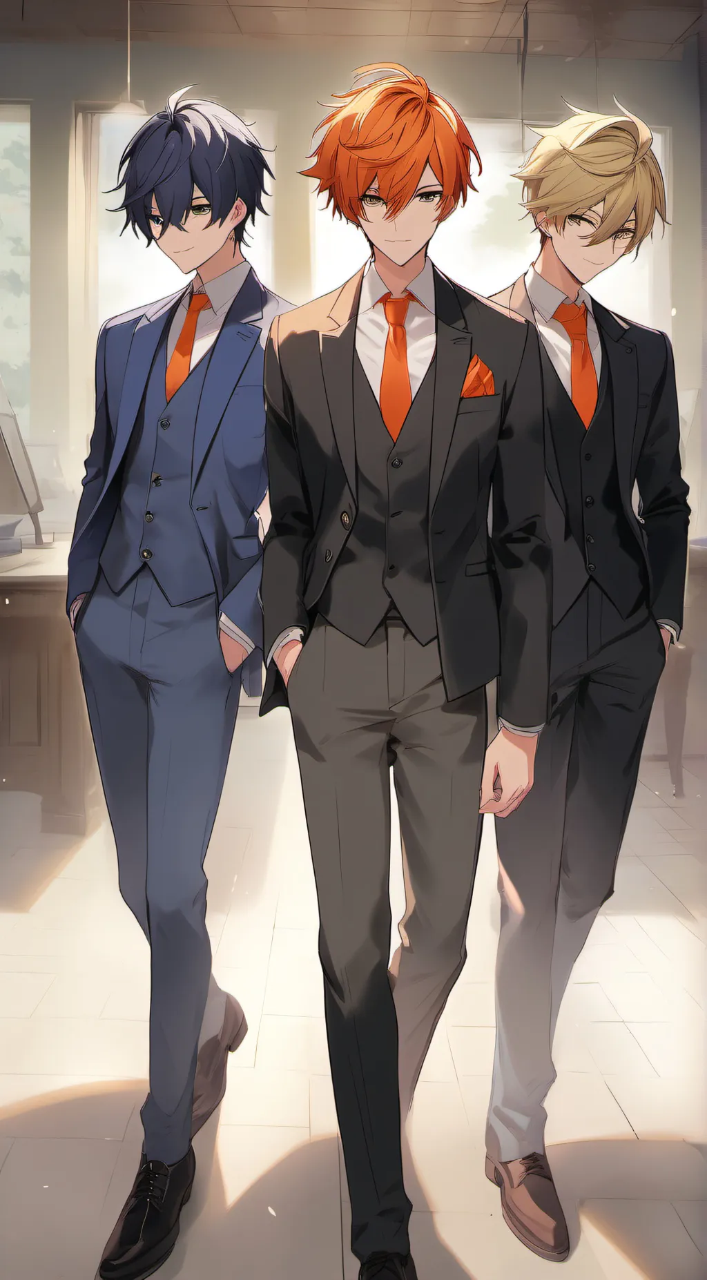 ai character: Business Roomates background