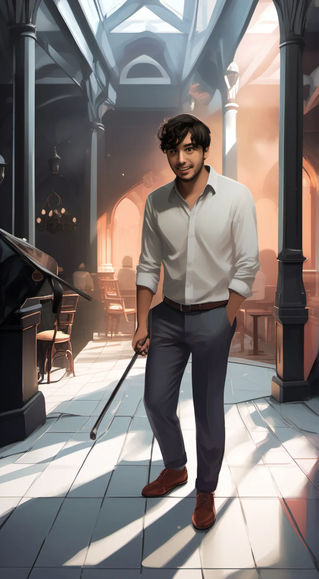 ai character: Austin williams background