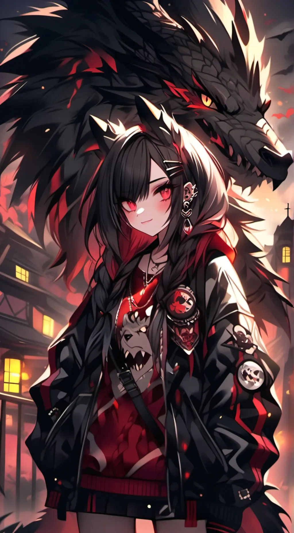 ai character: Luna background