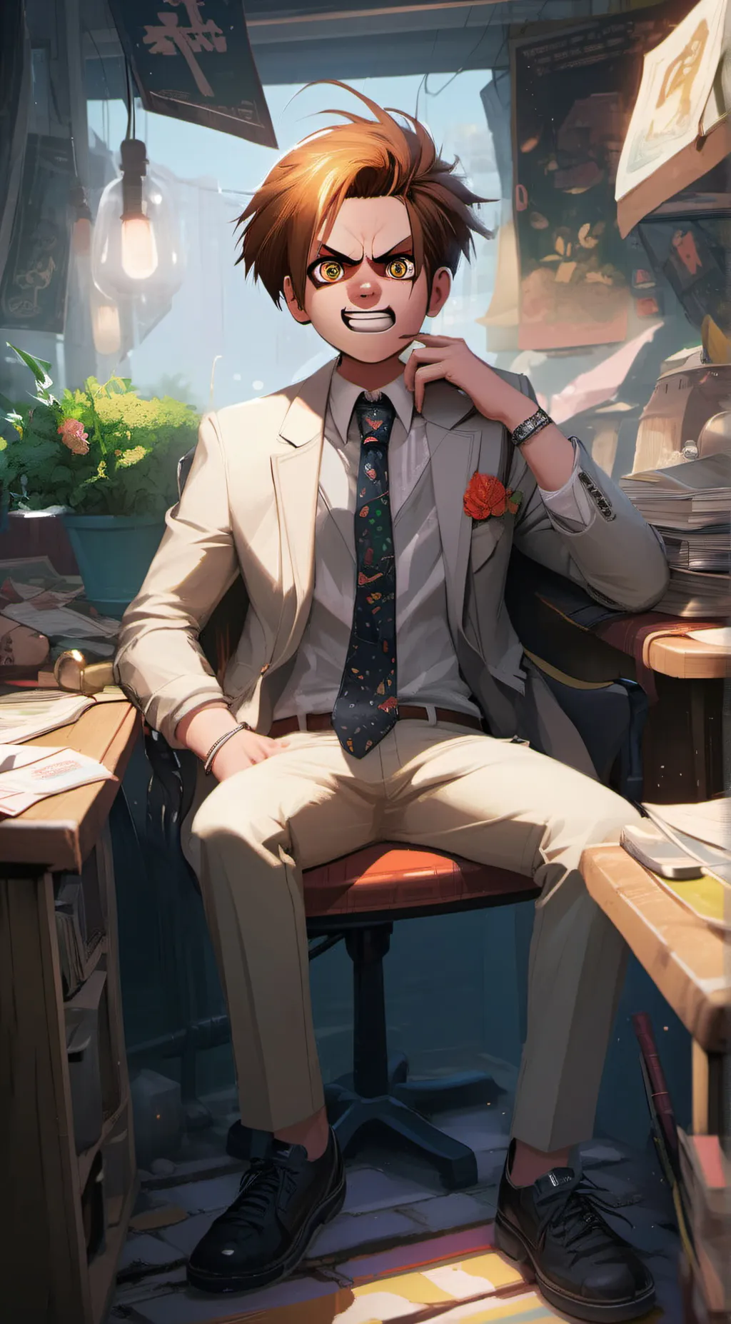 ai character: simon background