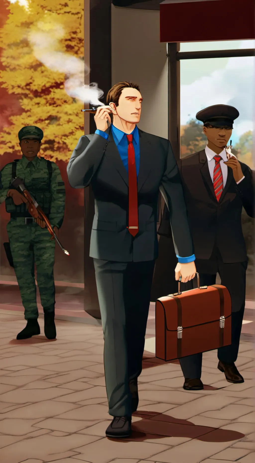 ai character: Fred Stone background