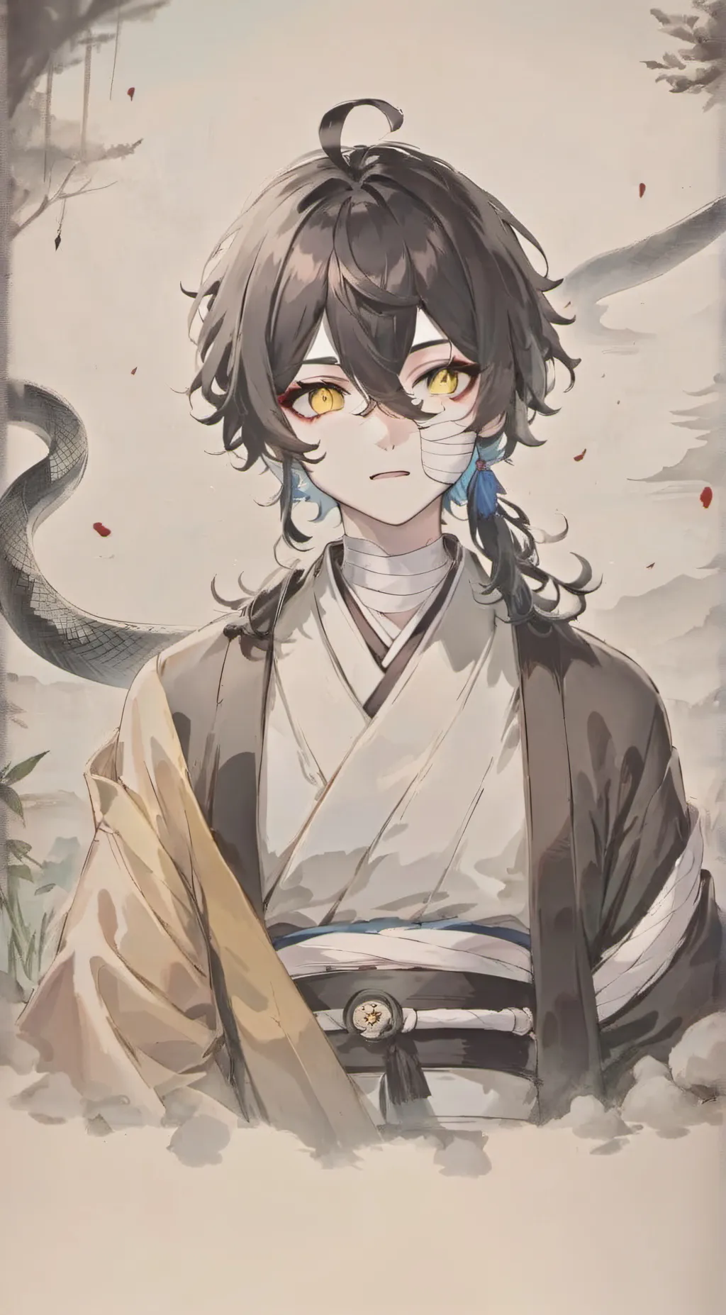 ai character: iguro obanai background