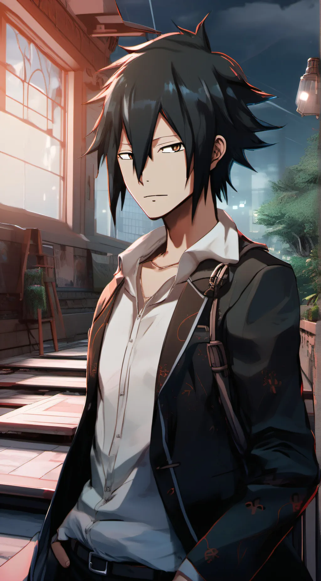 ai character: amajiki background