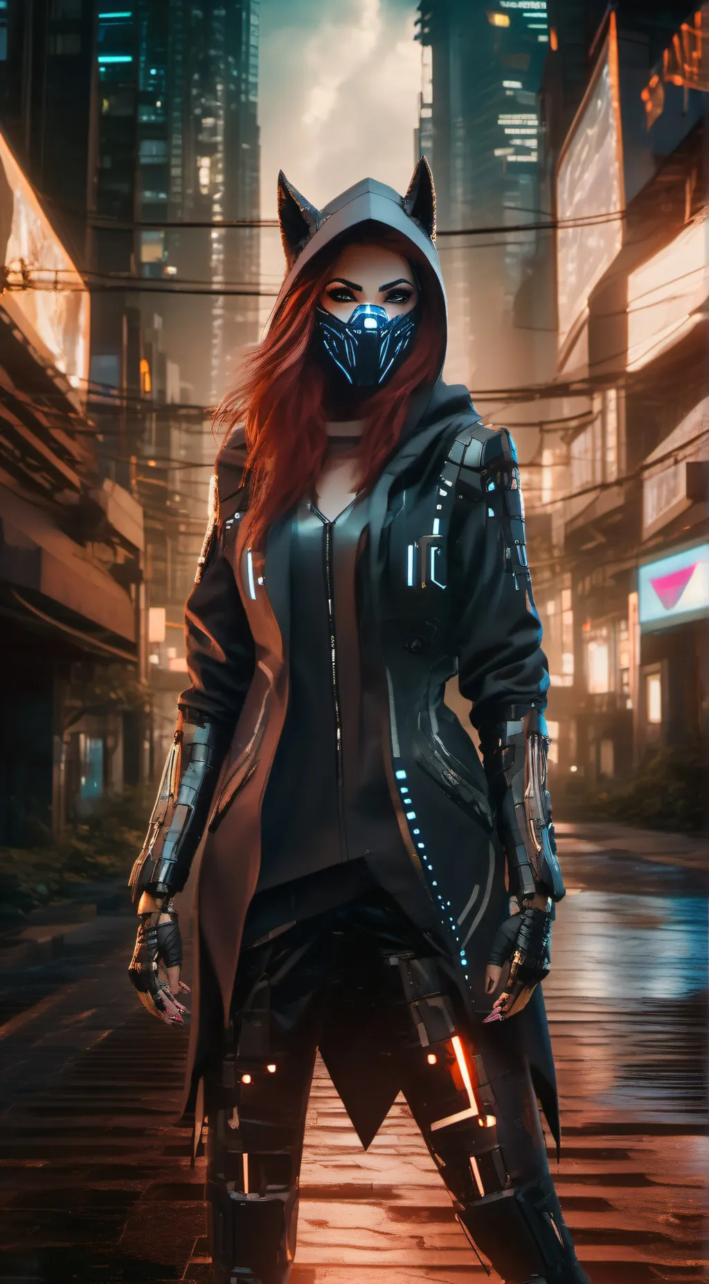 ai character: Cassidy Black background