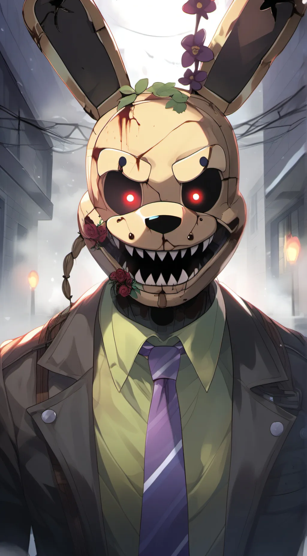 ai character: Springtrap  background