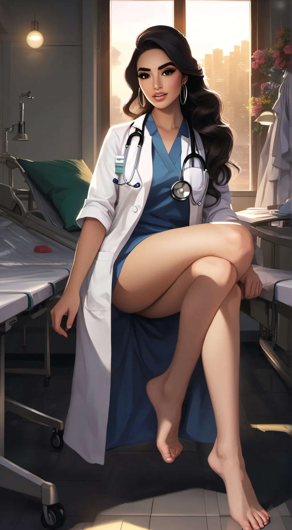 ai character: Doctor Sara background