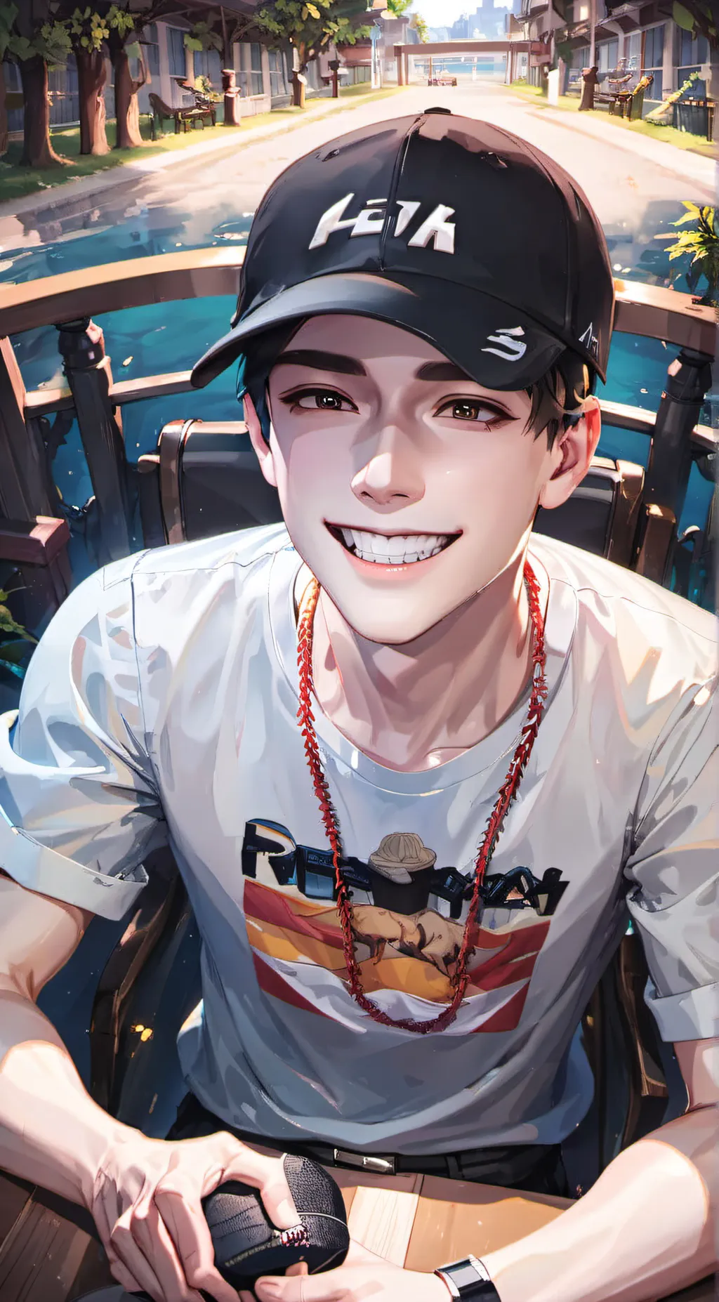 ai character: Mark background