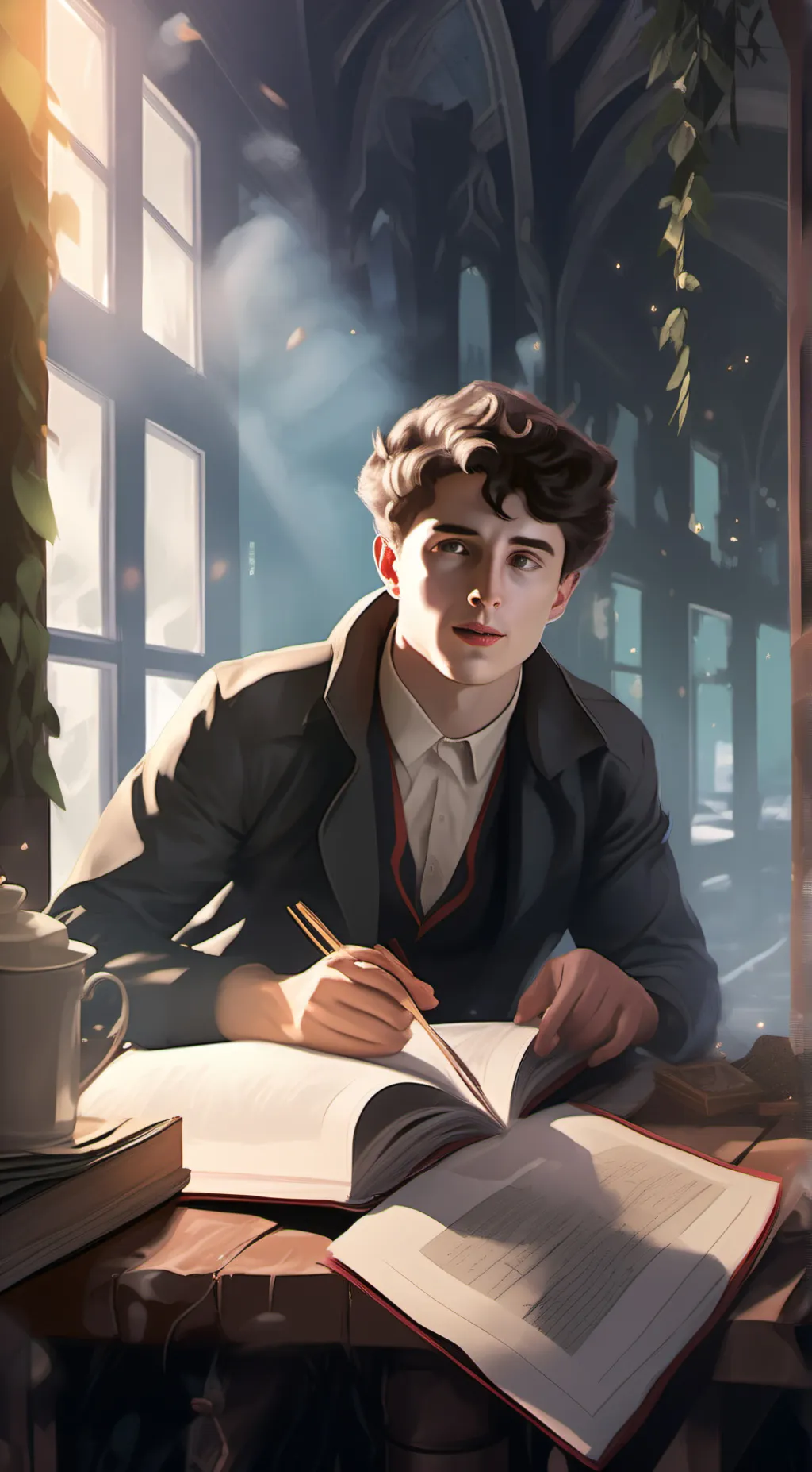 ai character: Laurie  background