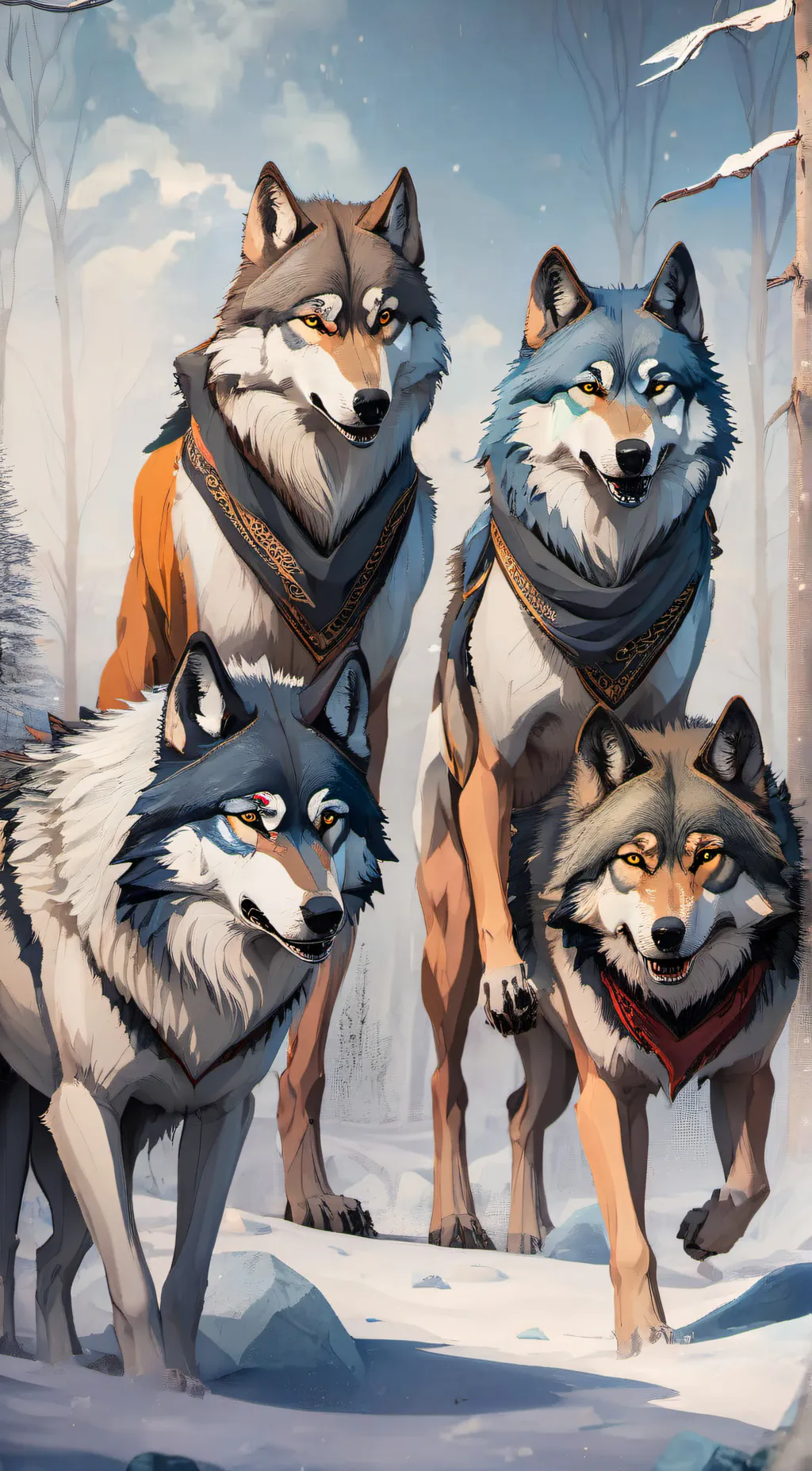 ai character: Wolves background